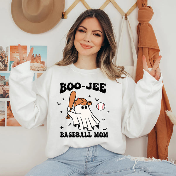 Boo-Jee Baseball Mom HALLOWEEN Sweatshirt