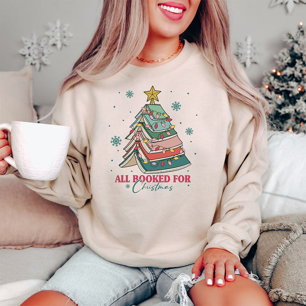 Christmas Book Tree Sweatshirt