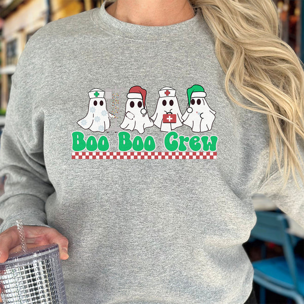 Christmas Boo Boo Crew Sweatshirt