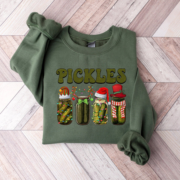 Canned Pickles Christmas Sweatshirt