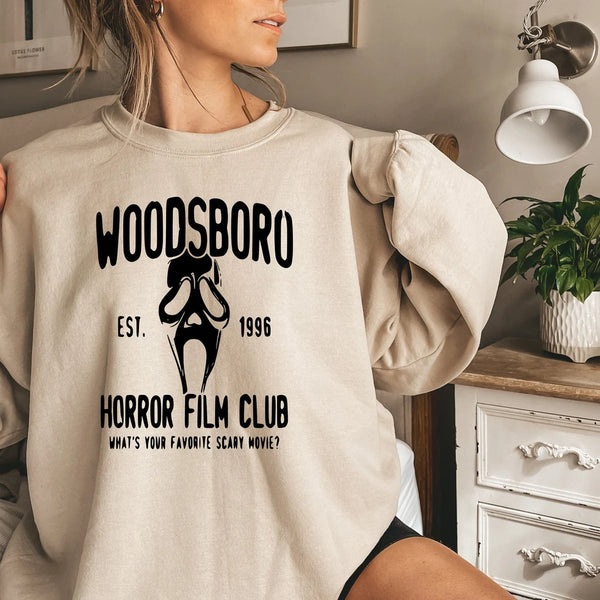 Sudadera del club de terror de Woodsboro